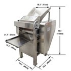 11 8  Commercial Pasta Pizza Press Dough Machine High-speed Dough Sheeter