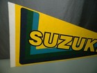 Vintage Suzuki Full Size 30  Felt Pennant New Old Stock Nos Advertising Display