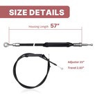 57 1 4  Extended Clutch Cable For Harley 86-13 Sportster Xl   2004-up Sportster