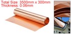 Copper Sheet Roll Copper Strip Copper Flashing Metal Foil Plate 3500x300x0 06mm