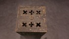 Antique Cast Iron  church Window  Safe Bank - Schimer Toy Co   Circa 1890s 6
