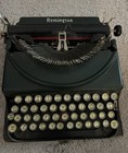 Antique 1930 Typewriter Remington Portable Model Original Case  Not Working