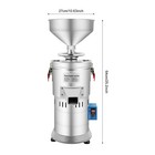 110v Silver Electric Peanut Butter Machine Grain Grinder Aluminum Alloy Hr-100y