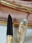 Parker Vintage 51 Gold Fountain Pen And Pencil Set--medium Point 14k Gold Filled