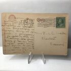 Vintage Postcard Railroad Arch Main Street Springfield Mass  Trolley Railway