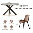 Jiexi 4-piece Round Dining Table Set For Kitchen  Living Room