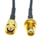 Rg174 Extension Cable Sma Male To Sma Female Bulkhead Ra Lot Rf Jumper Pigtail