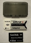    New    Sandisk Memory Stick Duo Adapter W  32gb Memory Stick Genuine