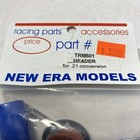 New Era Models Racing Parts Part  trm501 Blue Header For  21 Conversion Nitro Rc