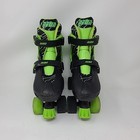 Energy Flex Roller Derby Skates Quick Fit Youth Size 3-6 Neon Green Black Boys