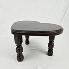 Vintage Wooden Heart Milking Stepstool Footstool Stool Plant Stand Primitive