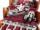  Antique Singer Sewing 1889 Refinished Oak Puzzle Box   Attachments     Complete 