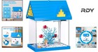 Complete 2 Gallon Betta Aquarium Kit With Filter  Light   Decorative Elements