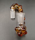 14mm Honey Amber Glass Drop Down Attachment Adapter