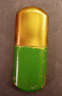 Vintage Antique Torrington Needle Pocket Holder Case Green Paint Metal Case