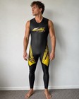 Vintage Sea-doo 2-piece Wetsuit Set W  Neoprene Jacket Size Xl Black And Yellow