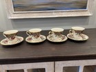 4 Sets Lenox Holiday Tartan Footed Tea Cup And Saucers 8 Pcs New   Great Deal 
