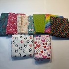 Joann Cotton Fabric Remnants Lot Woodland Animals Cats Hearts Rainbow  8 Yards