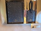 Coach Blue Star Glitter Travel Set passport   Luggage Tag new