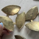 Vtg Brass Mid Century Modern Drawer Pulls Dresser Handles 6 Mcm 50s Hardware 