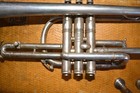 King Cornet Silver 1946 Great Condition Usa With 2 Mouth Pieces Hard Case 