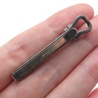 Swank 925 Sterling Silver Vintage Enamel Modernist Oxidized Tie Clip