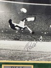 Pele Signed Framed Brazil Autographed 16x 20 Bicycle Kick Photograph Beckett 58