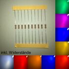 5mm Leds Round Milky Diffuse All Colors Incl  Resistors Light-emitting Diodes Led 5mm