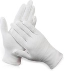 12 Pairs Xl White Cotton Gloves For Dry Hand Moisturizing Cosmetic Eczema Han   