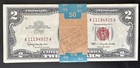     Two Dollar Red Seal  2 Bill Unc Cu    From Pack Consecutive Uncirculated Note    