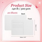 20 Sheet Rough Watercolor Postcards With Red Tin Box