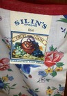 Vintage Silin s  864 Tie Back  Bib Kitchen Apron Floral New With Tags