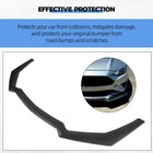 For Ford Mustang 2018-2022 Front Bumper Lip Splitter With Adjustable Blue Rods