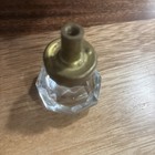 Rare Antique Vintage Old Victorian Octagonal Glass Doorknob Door Knob Brass Base