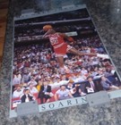 Vintage Michael Jordan Soaring Dunk 1988 Starline Chicago Bulls Nba Poster