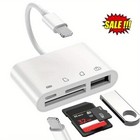 4in1 Usb To Card Reader Adapter Usb Camera Micro Sd Memory Slot For Iphone Ipad 