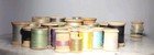Vtg  Wooden Spools Of  Thread  Multicolored Cotten Polyester Silk Threads 36 Pc 