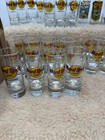 Lot Of 39 Vintage Hard Rock Cafe Shot Glasses - 31 Loose 8 In Box See Pics