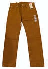 Levis 501 Jeans New Mens Original Button Fly Color Mustard Brown 005013549