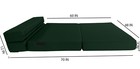 Lounger Folding Foam Mattress  Convertible Sleeper Sofa Bed 6 X48x80 Hunter