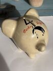 Wwii Cents 4 Defense Anti-axis Piggy Bank Hitler Butt Face By Botay K c  Mo