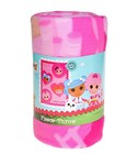 Lalaloopsy Rag Dolls Soft   Warm Fleece Throw Blanket Pink 45x60  Kids Girls New
