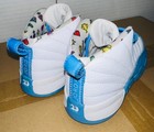 Jordan 12 Retro University Blue Toddler Size 10c White Blue Dq4367-114