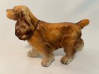 Vintage Champion Spaniel Dog  Brown 6 5  Figurine Porcelain W Chain Collar Japan