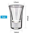 12 Pack 1 Oz Shot Glasses Set With Heavy Base Clear Shot Glasses Bulk For Vod   