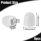 6 Packs Universal Toilet Bolt Caps  Tall White Bolt   