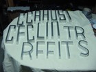 Vintage Collection Architechural Reclaimed Solid Cast Metal Sign Letters 8      6   