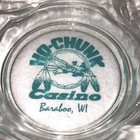 Ho Chunk Casino Baraboo Wisconsin Glass Ashtray Turquoise Design Vtg Advertising