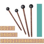 Steel Tongue Drum Mallets And Note Sticker  Set Of 4 Mallets And 2 Note 