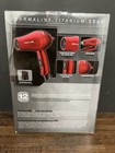 Babyliss Pro Tt 1500 Tourmaline Titanium Travel Light Hair Dryer Compact Red New